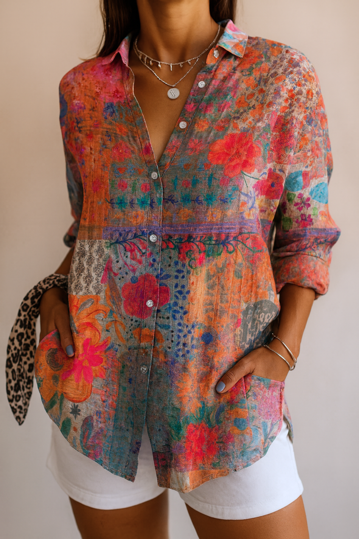 Astra | Blouse imprimée colorée