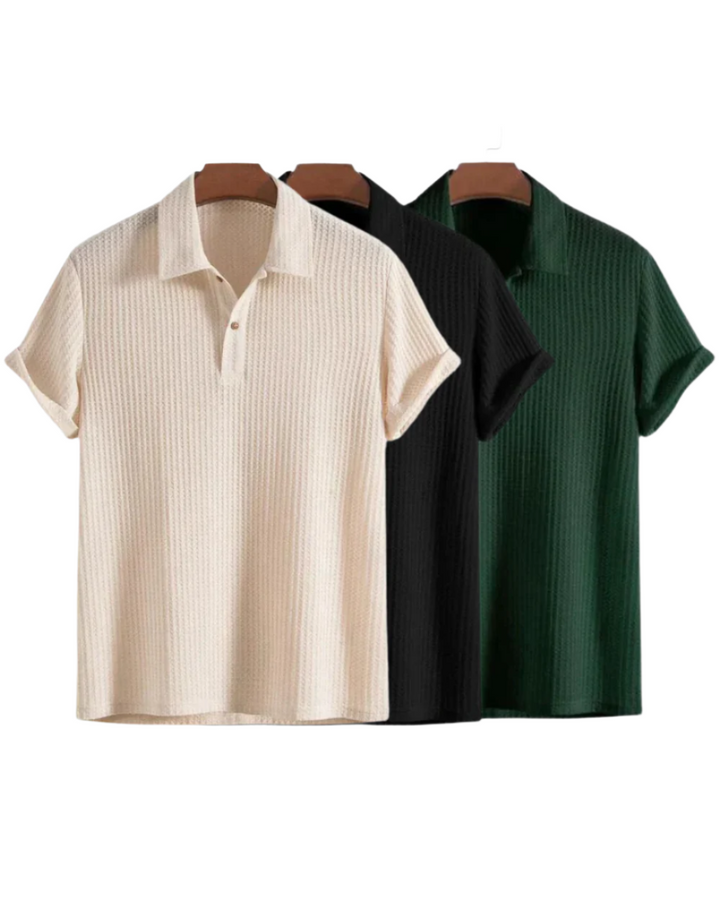 Chemise à manches courtes style Old Money