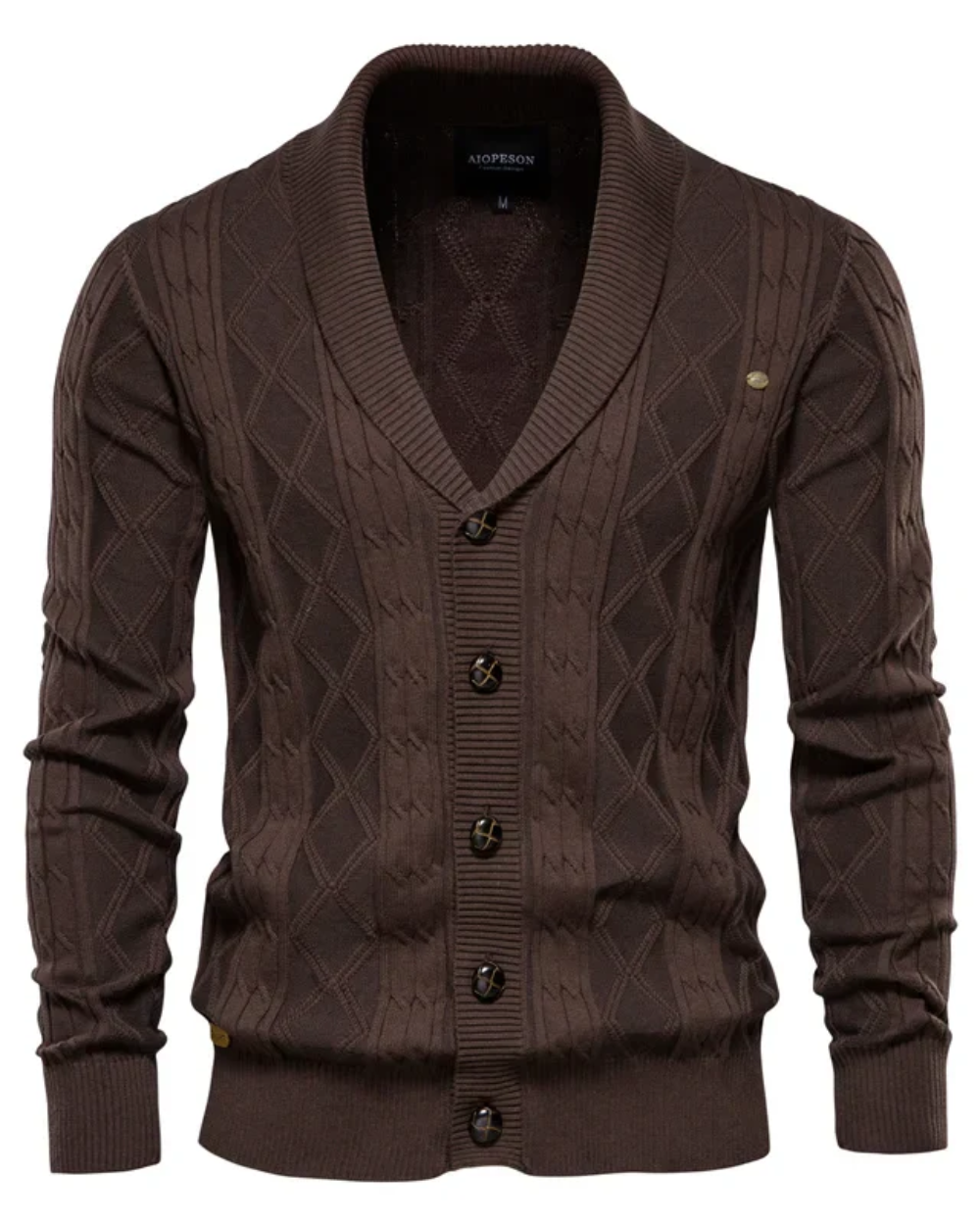 Cardigan di lusso da uomo con bottoni