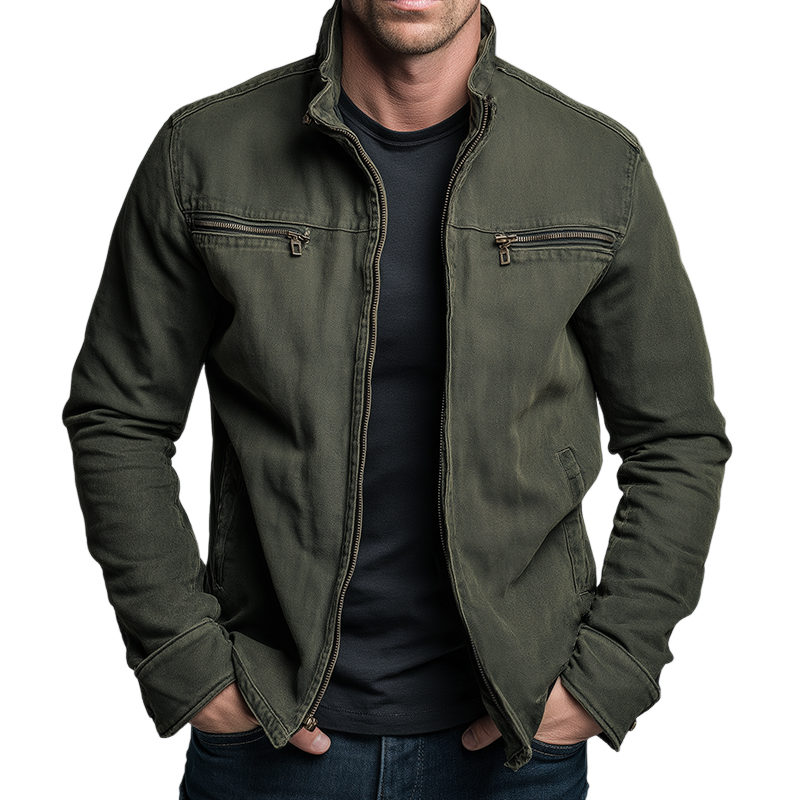 CARLOS™ | Vintage Militärjacke im Terrain-Stil