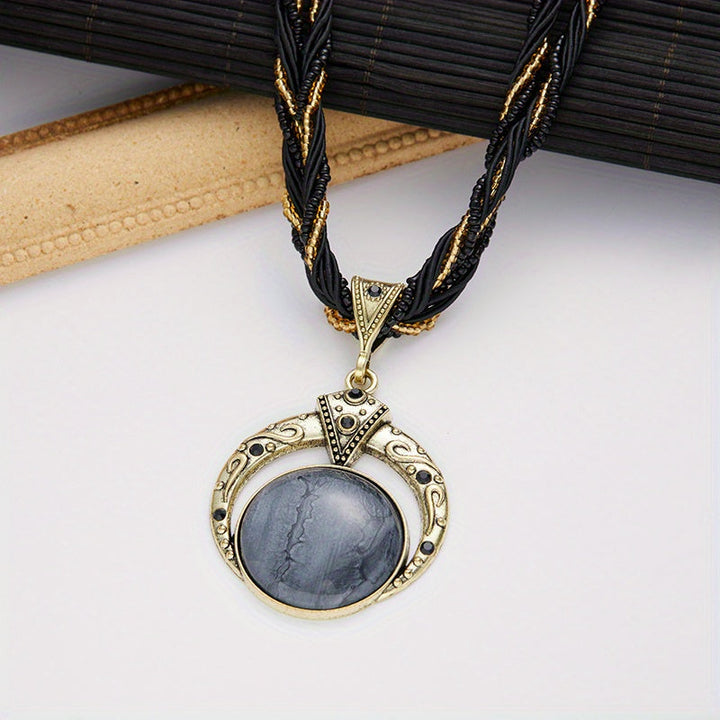 Collana boho con pendente