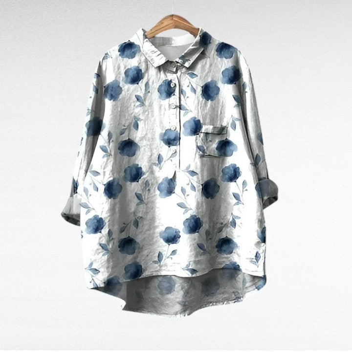 Camille | Élégante blouse d'été en lin