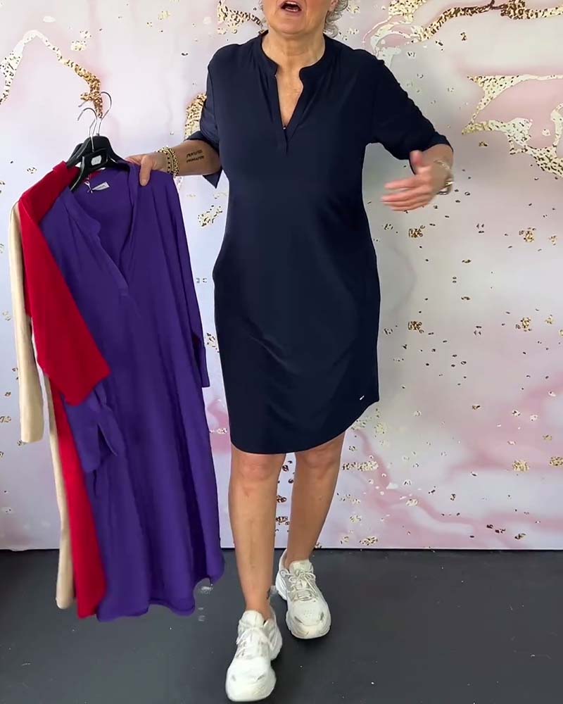 HANNE | ABITO ELEGANTE CON SCOLLO A V
