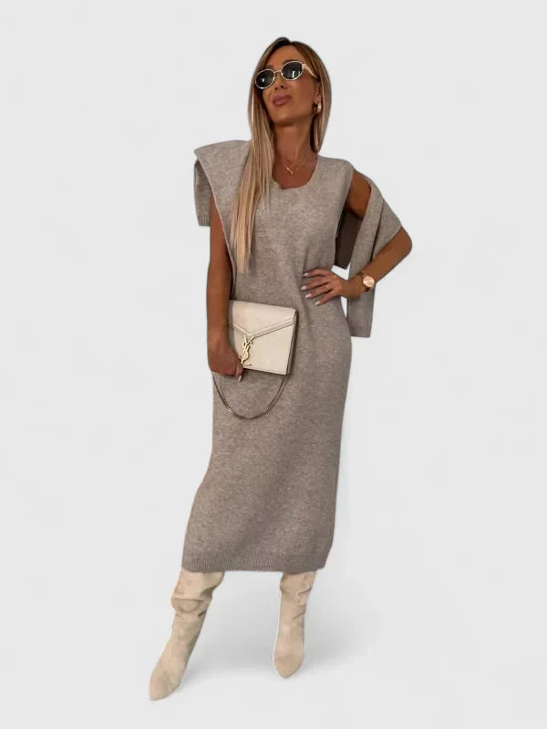 Chrystahl | Ensemble robe élégante et col roulé