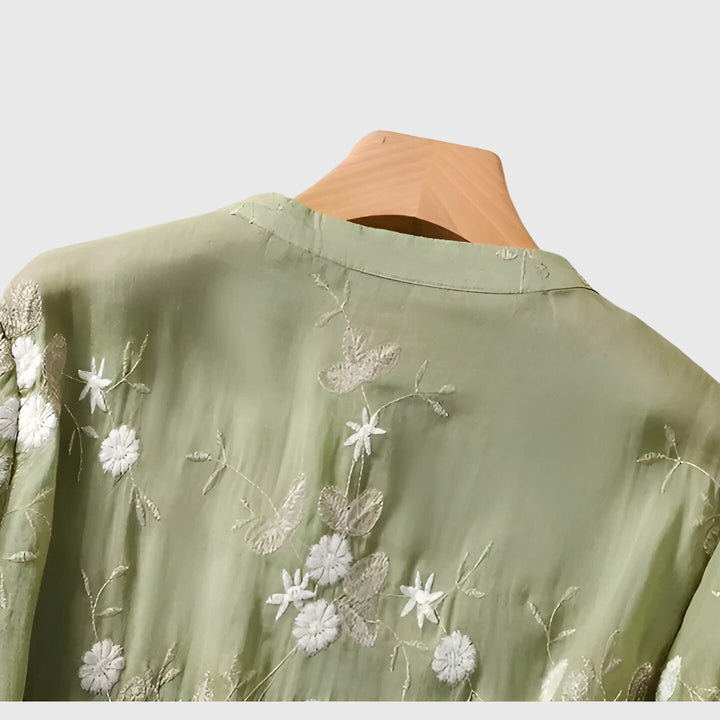 Nellie™ | Élégant haut avec fleurs brodées