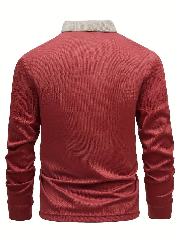 Leichter Polo-Pullover