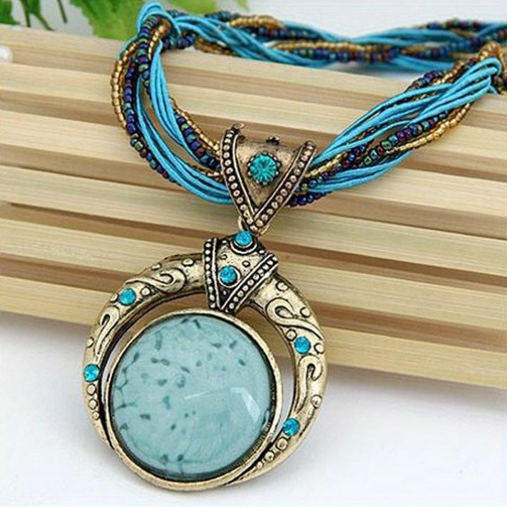 Collana boho con pendente