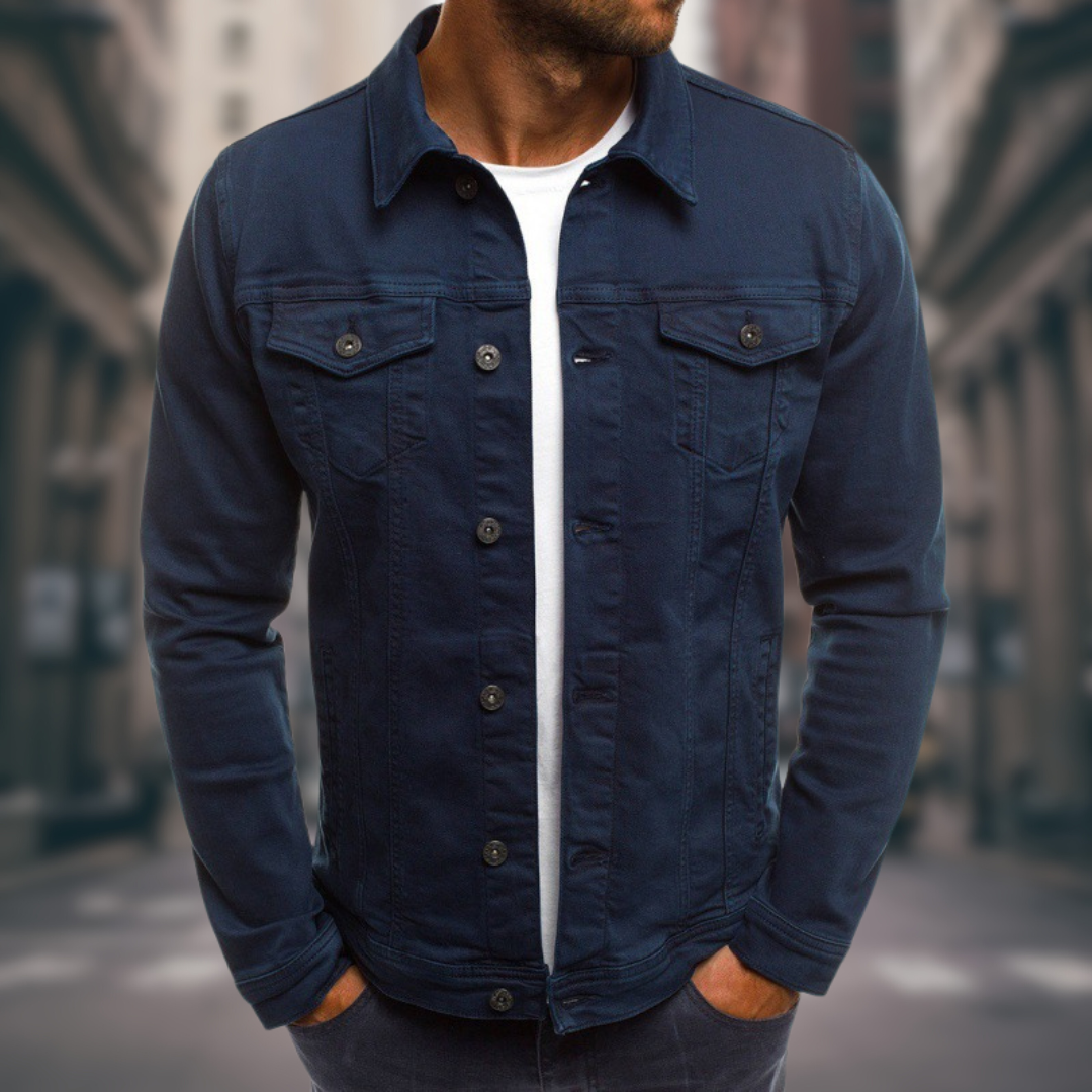 Veste en jean parisienne