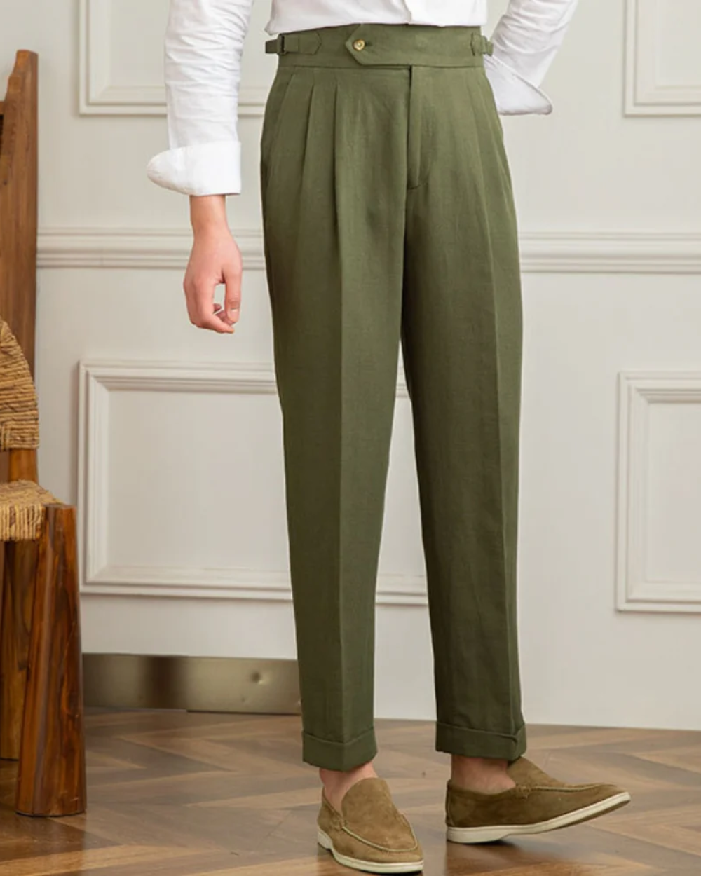 Pantalon en lin Bali