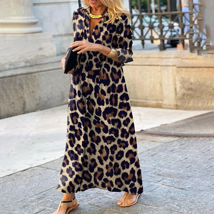 SILVIE | FETT UND ELEGANTES LEOPARDENKLEID