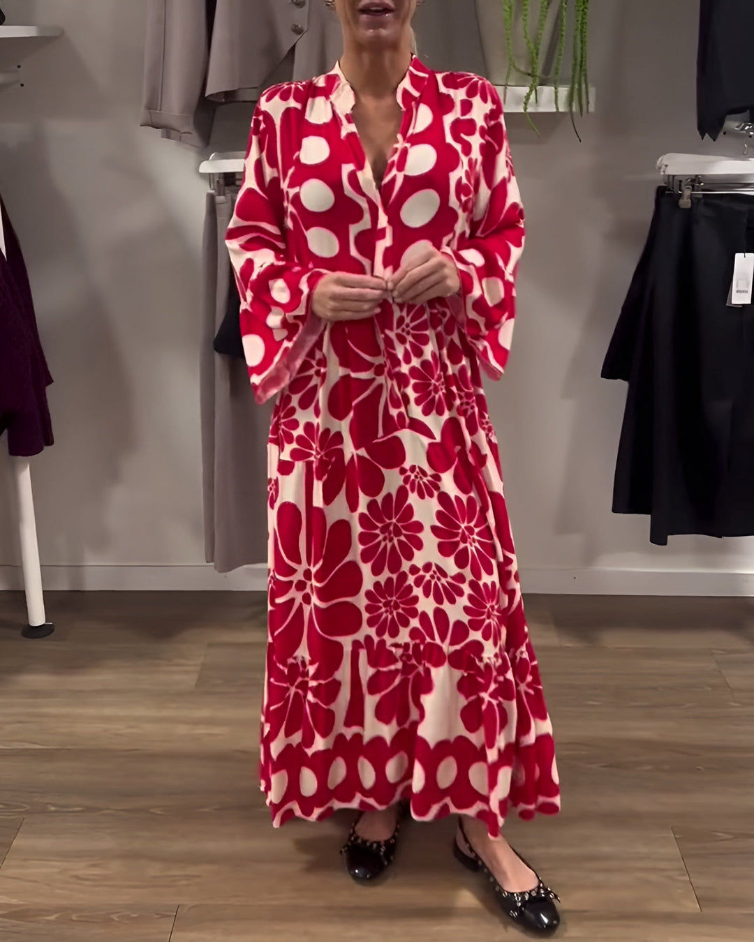 MARIELLE | MAXI-ROBE ÉLÉGANTE À IMPRIMÉ