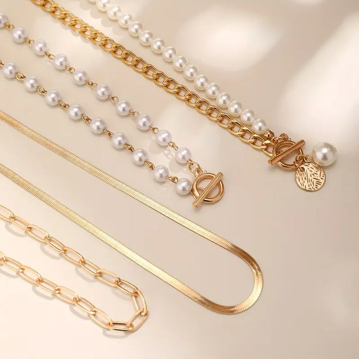 Ensemble de couches de perles modernes