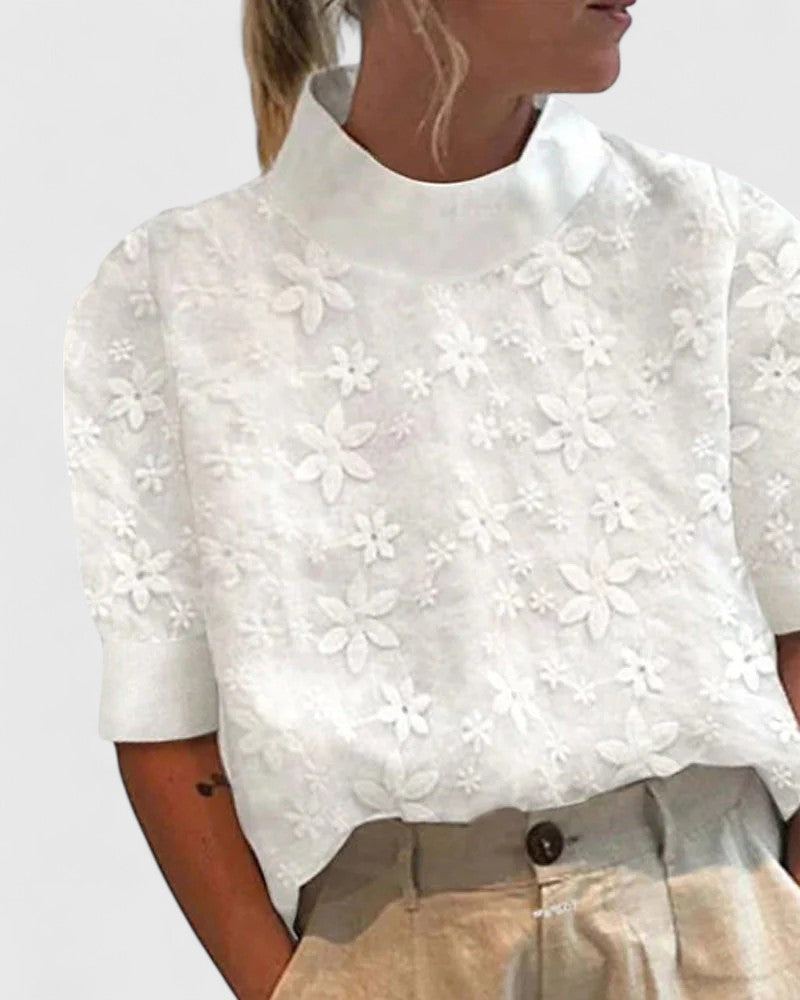 Sonelita™ | Elegante camicetta a collo alto