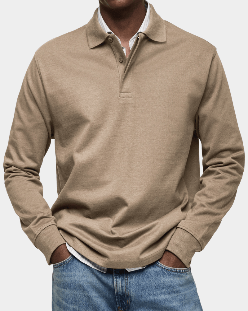 Hans | Comoda polo a maniche lunghe per la primavera (1+1 GRATIS)