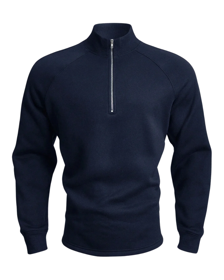 Maglione premium con mezza zip