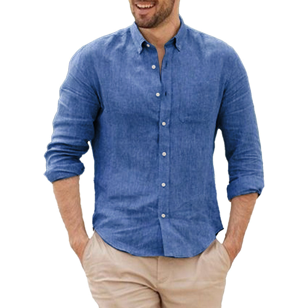 Camicia di lino traspirante