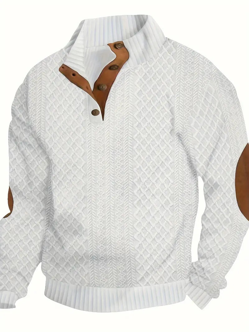 Élégant pull boutonné