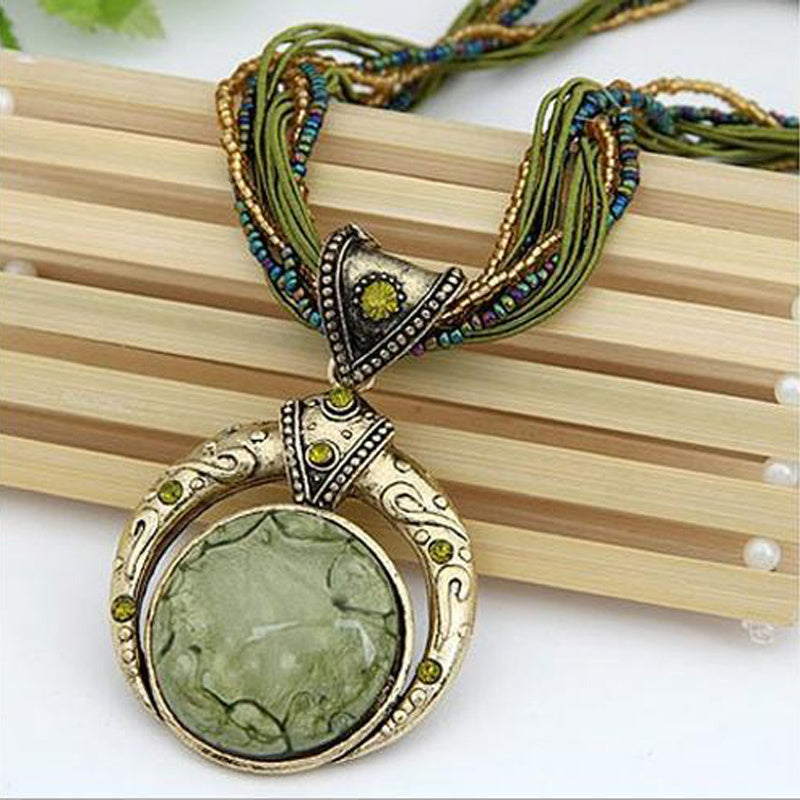 Collana boho con pendente