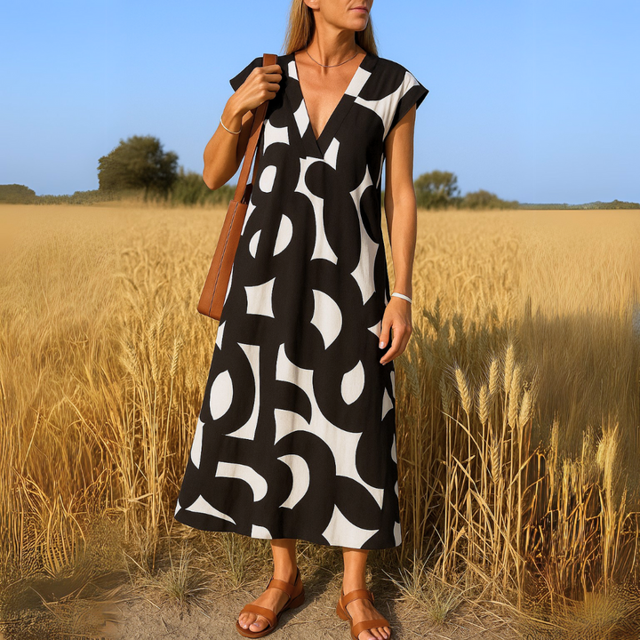 VALÉRIE | LEICHTES V-AUSSCHNITT-KLEID