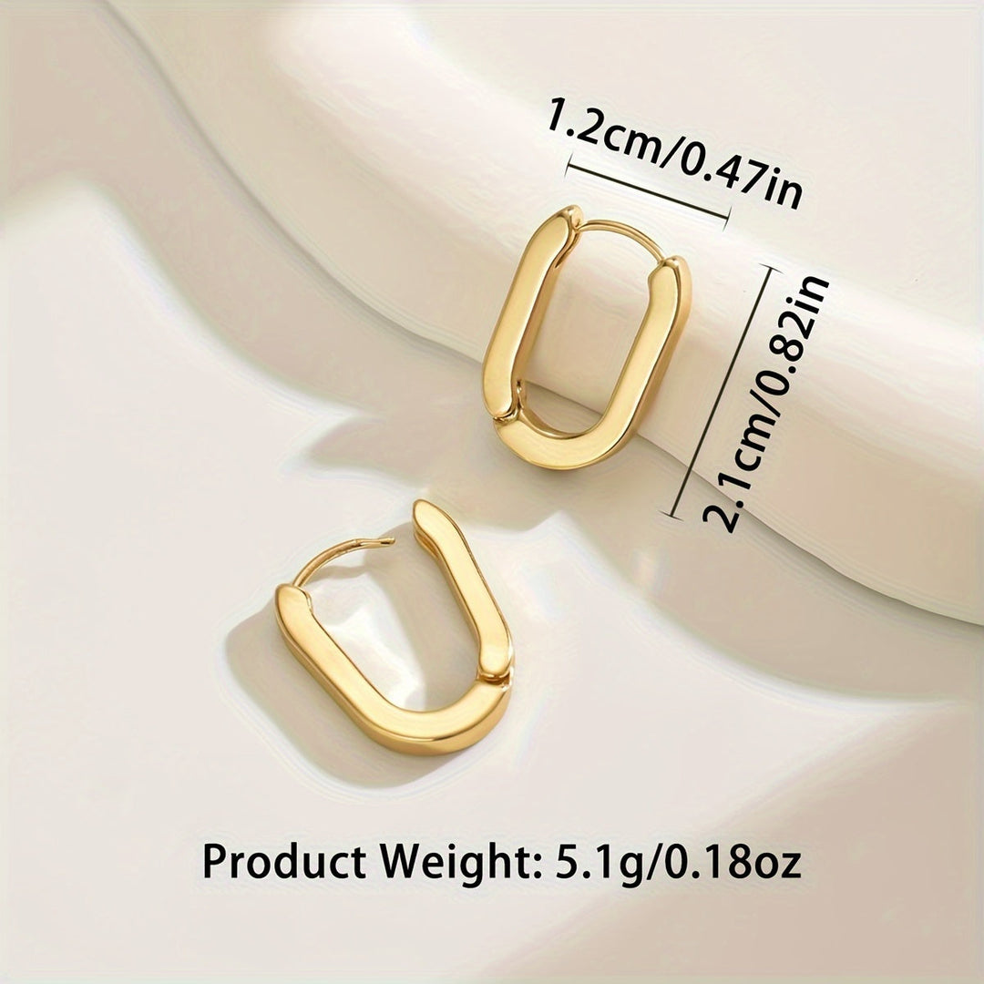 Elegante geometrische Creolen