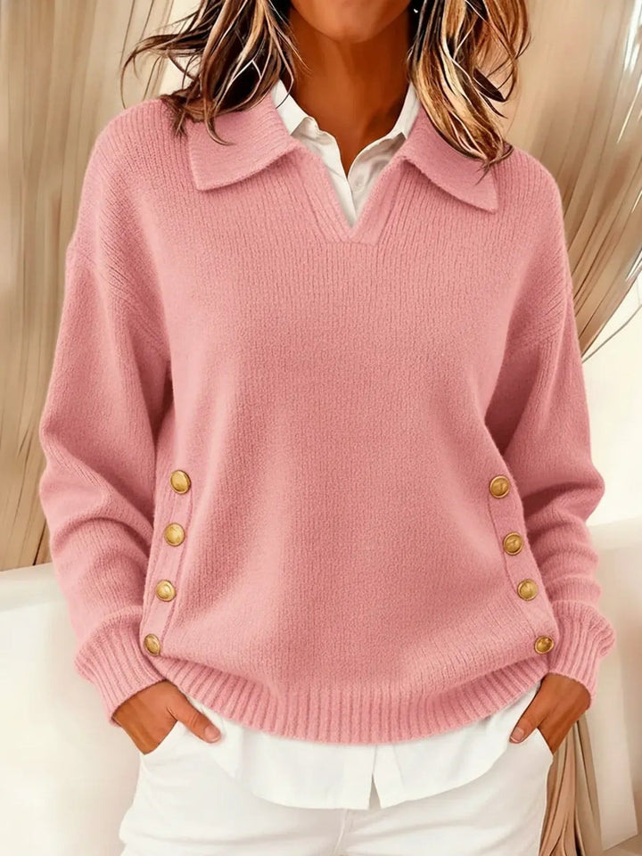 Vicenta | Maglione a polo con bottoni