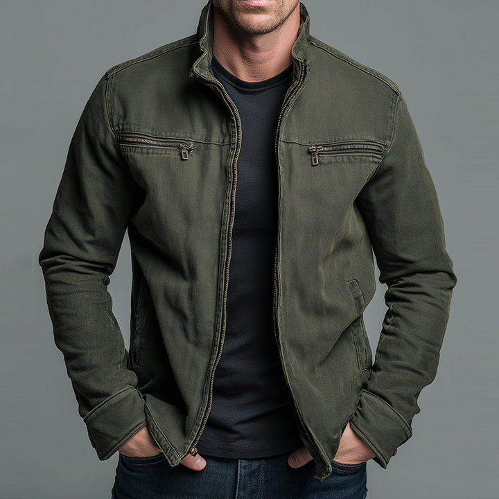 CARLOS™ | Vintage Militärjacke im Terrain-Stil