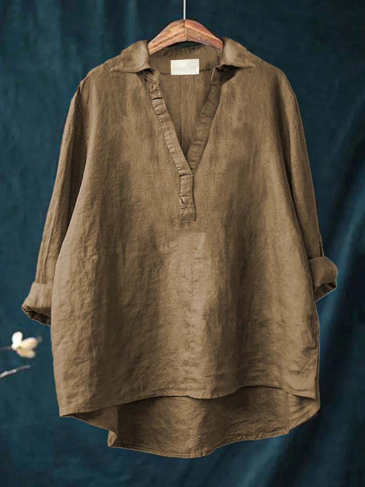 Andrea | Elegante Sommerbluse aus Leinen