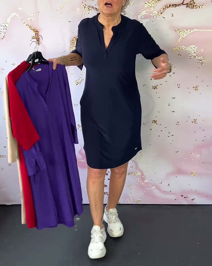 HANNE | ABITO ELEGANTE CON SCOLLO A V