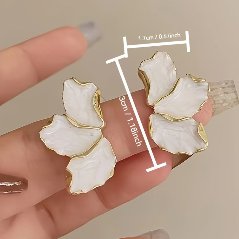 Boucles d'oreilles pétales de perles