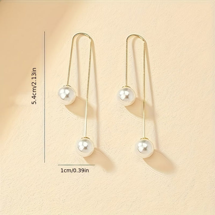 Clous d'oreilles perles éclatantes