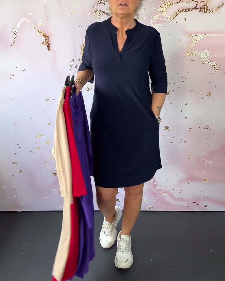 HANNE | ABITO ELEGANTE CON SCOLLO A V