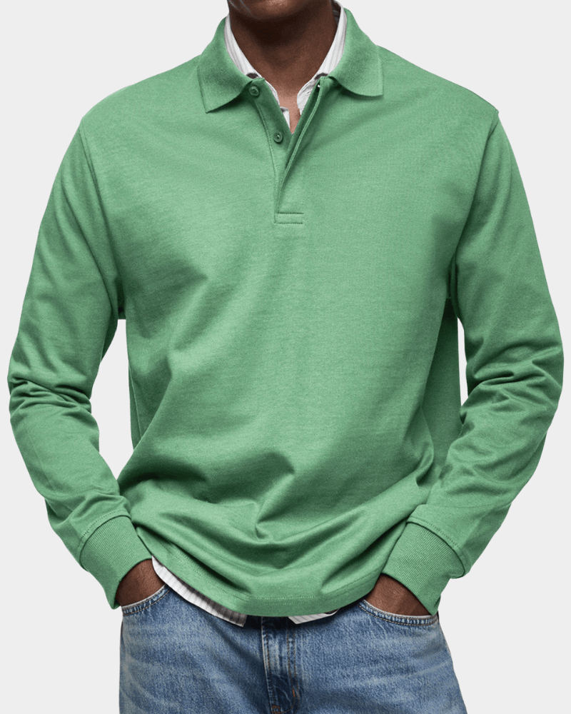 Hans | Comoda polo a maniche lunghe per la primavera (1+1 GRATIS)