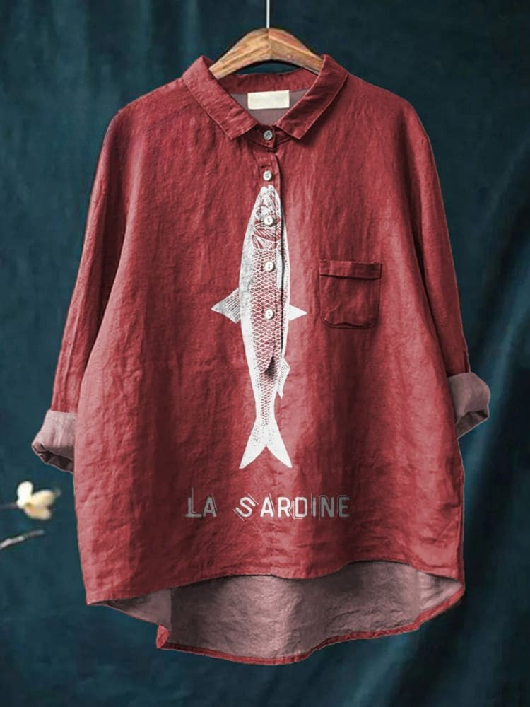 Lily | T-shirt con stampa sardine