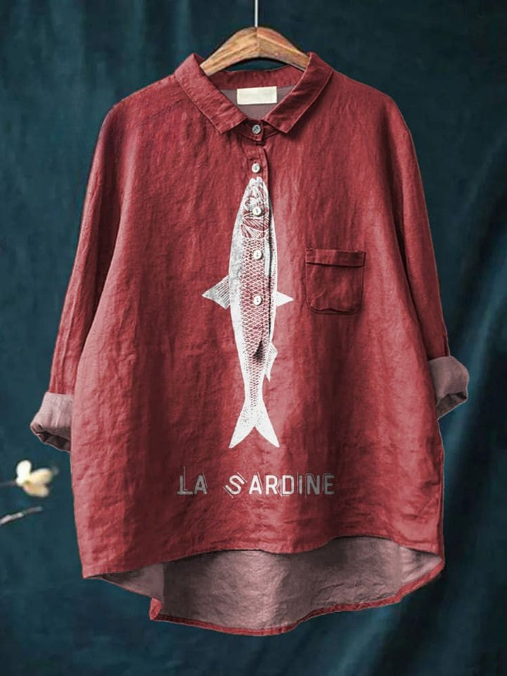 Lily | T-shirt con stampa sardine