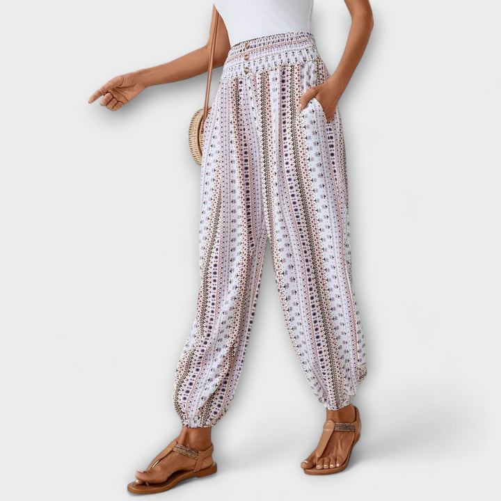 Scarlett - Pantalon à motif ethnique graphique