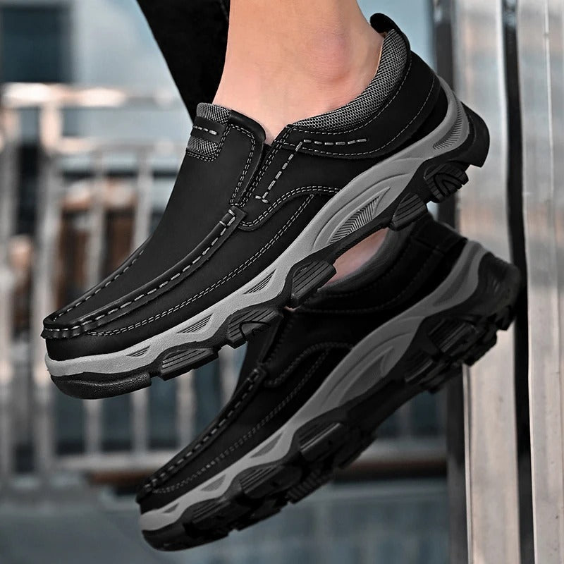 Chaussures à enfiler en cuir élégantes