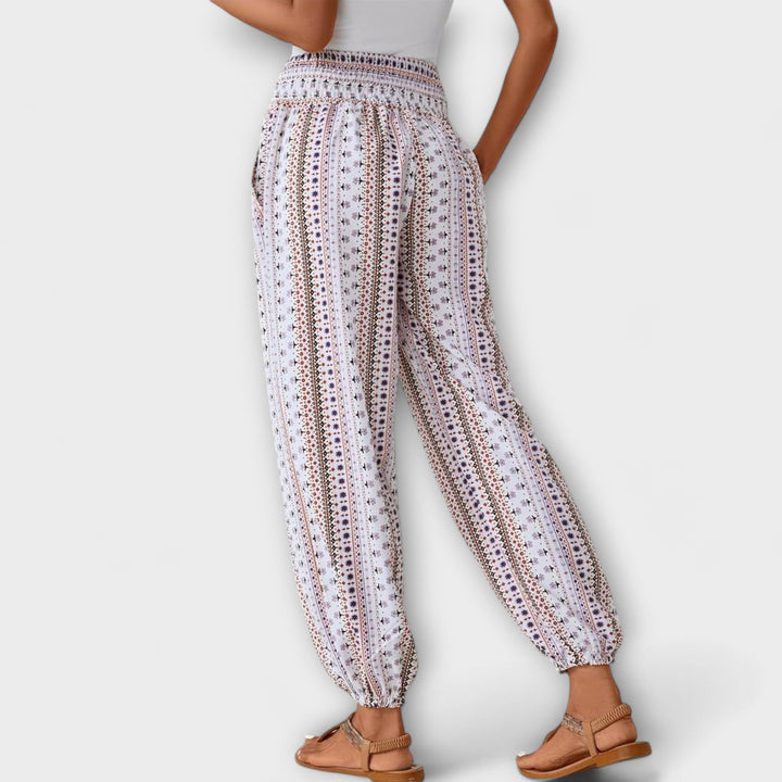 Scarlett - Pantalon à motif ethnique graphique