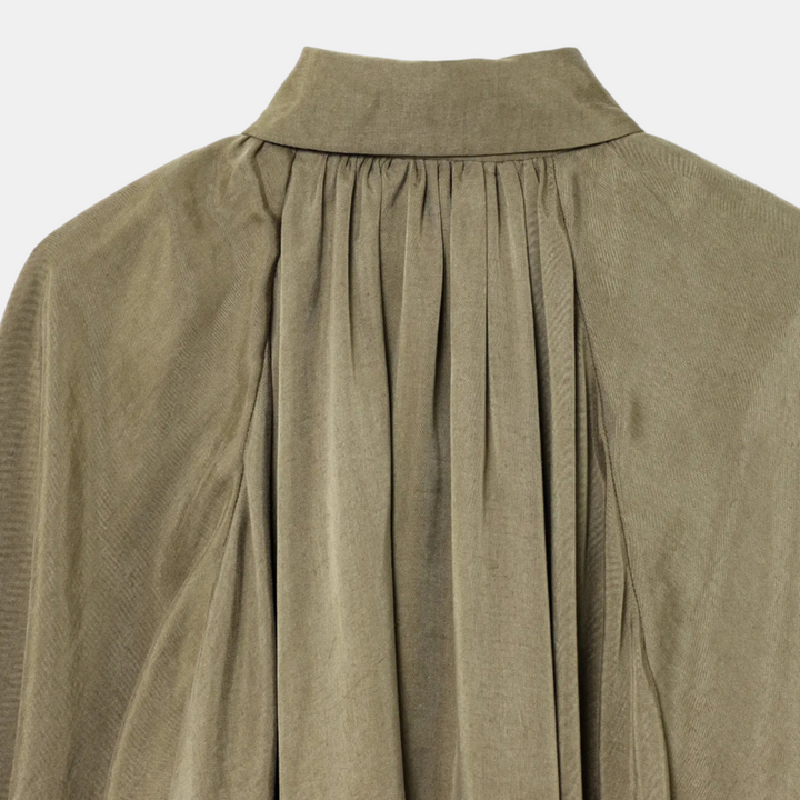 Blouson aviateur oversize pour femme avec manches ballon et fermeture éclair