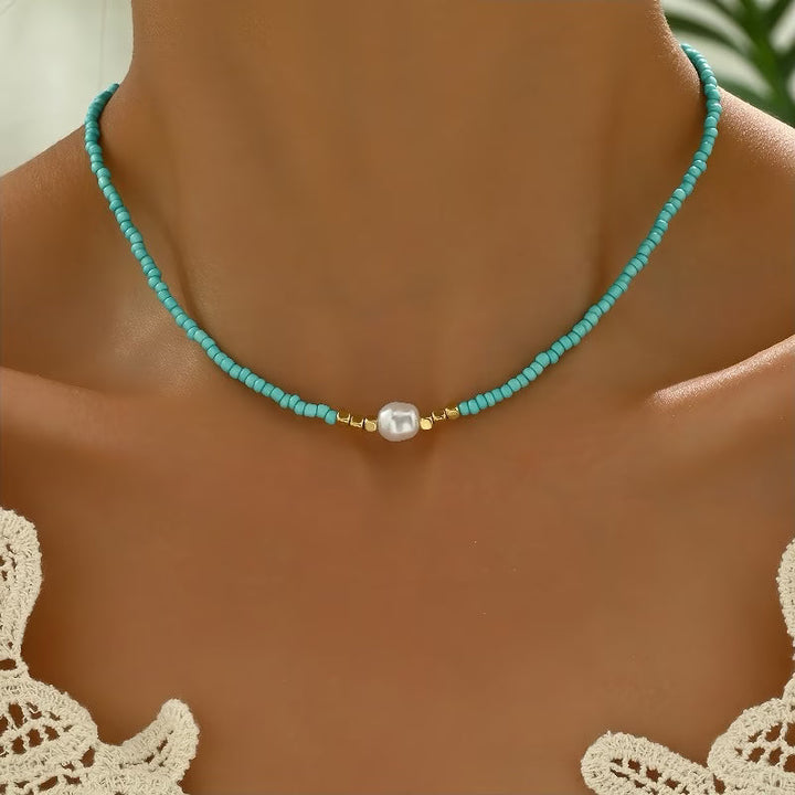 Collier de perles minimaliste