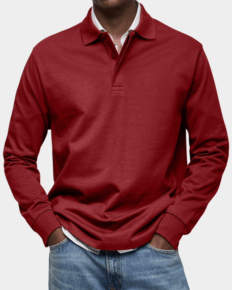 Hans | Comoda polo a maniche lunghe per la primavera (1+1 GRATIS)