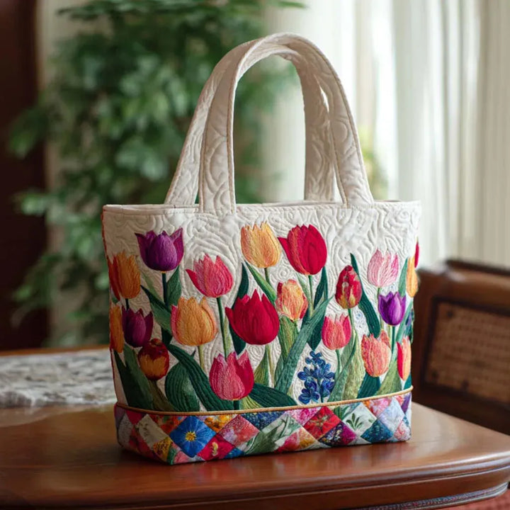 Sylvia – Sac de transport rembourré avec tulipes