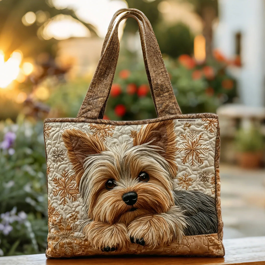 Svea – Borsa tote artigianale con ricamo a forma di cane