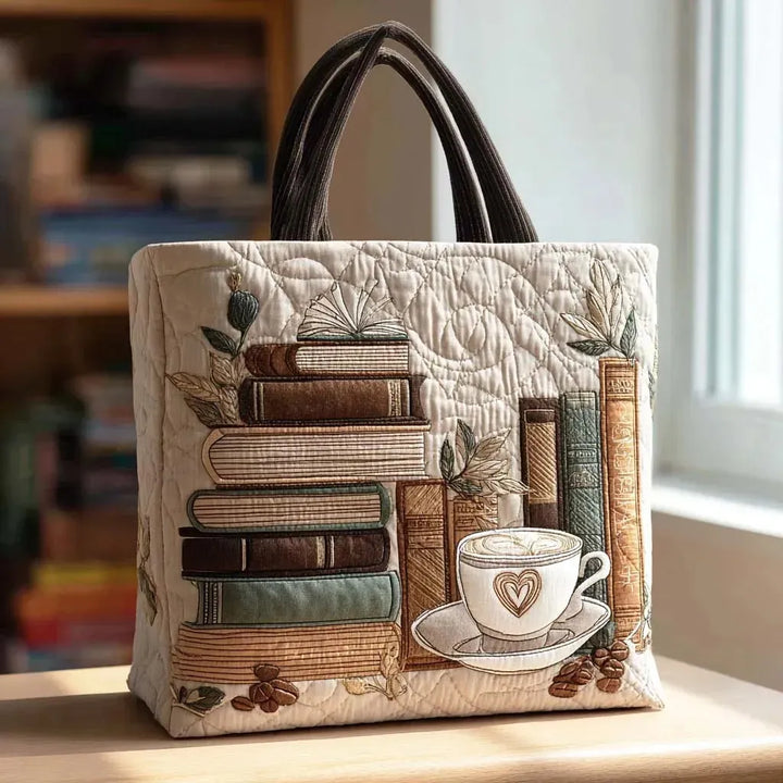 Margareta – Borsa imbottita con motivo a libri