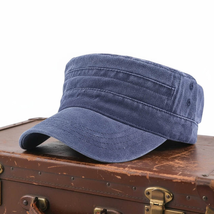 Casquette militaire en coton lavé