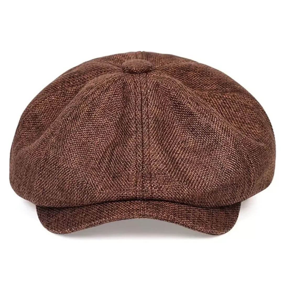 Texturierte Baumwoll-Newsboy-Ca