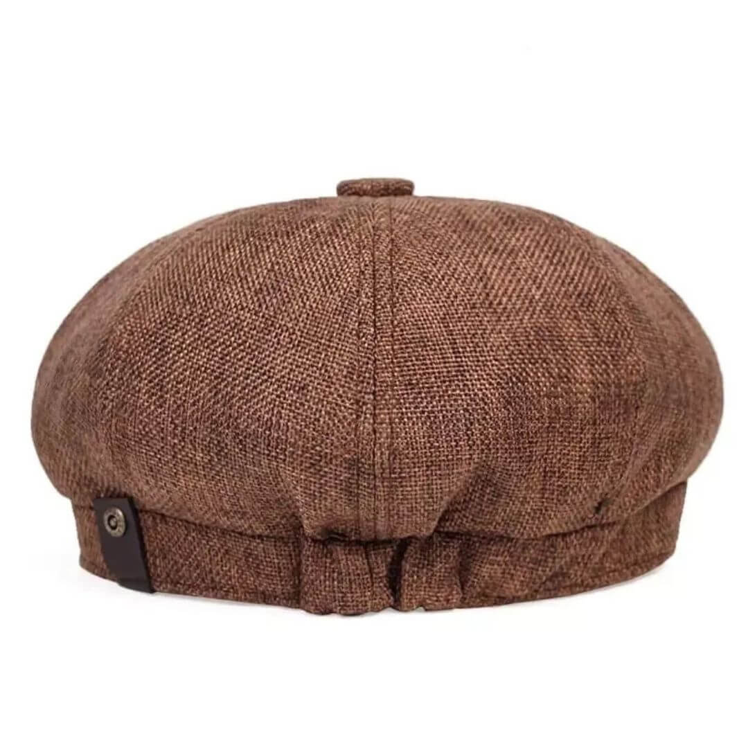 Texturierte Baumwoll-Newsboy-Ca
