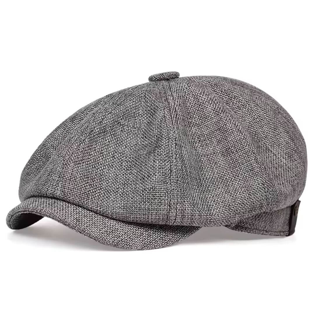 Texturierte Baumwoll-Newsboy-Ca