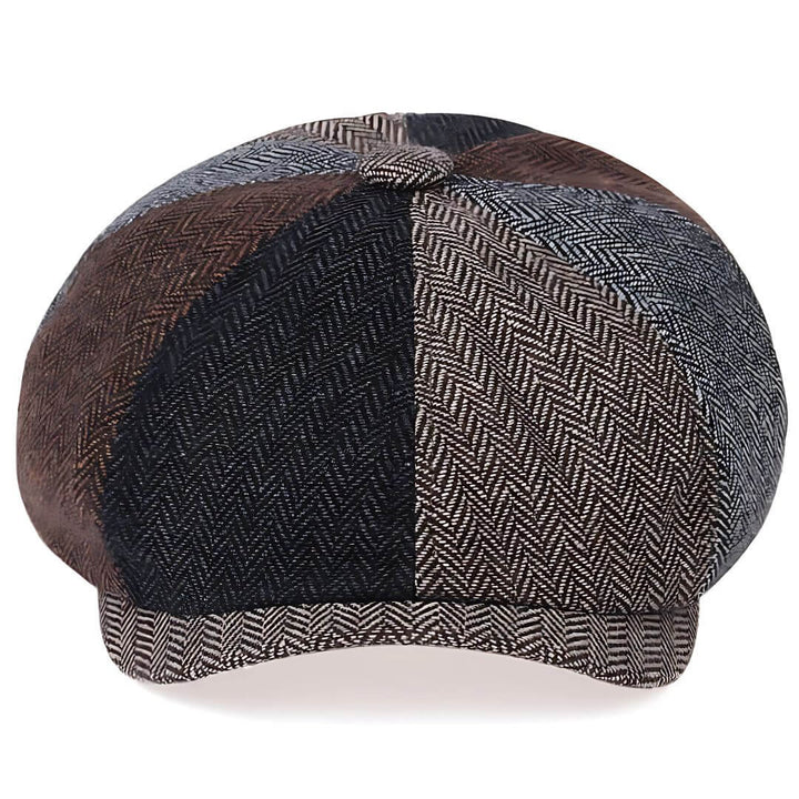 Berretto patchwork in misto lana