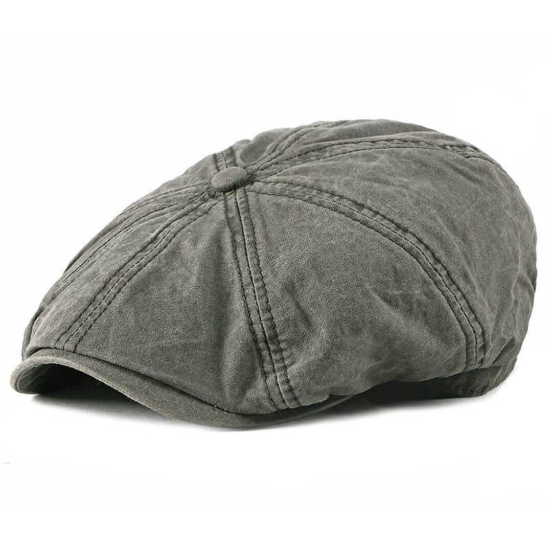 Gewaschene Baumwolle Newsboy Cap