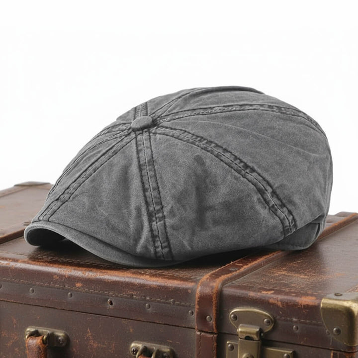 Gewaschene Baumwolle Newsboy Cap